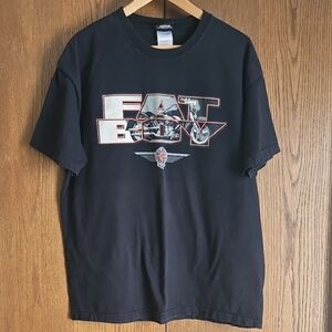 Harley-Davidson Black Fat Boy Graphic Tee From Puerto Rico